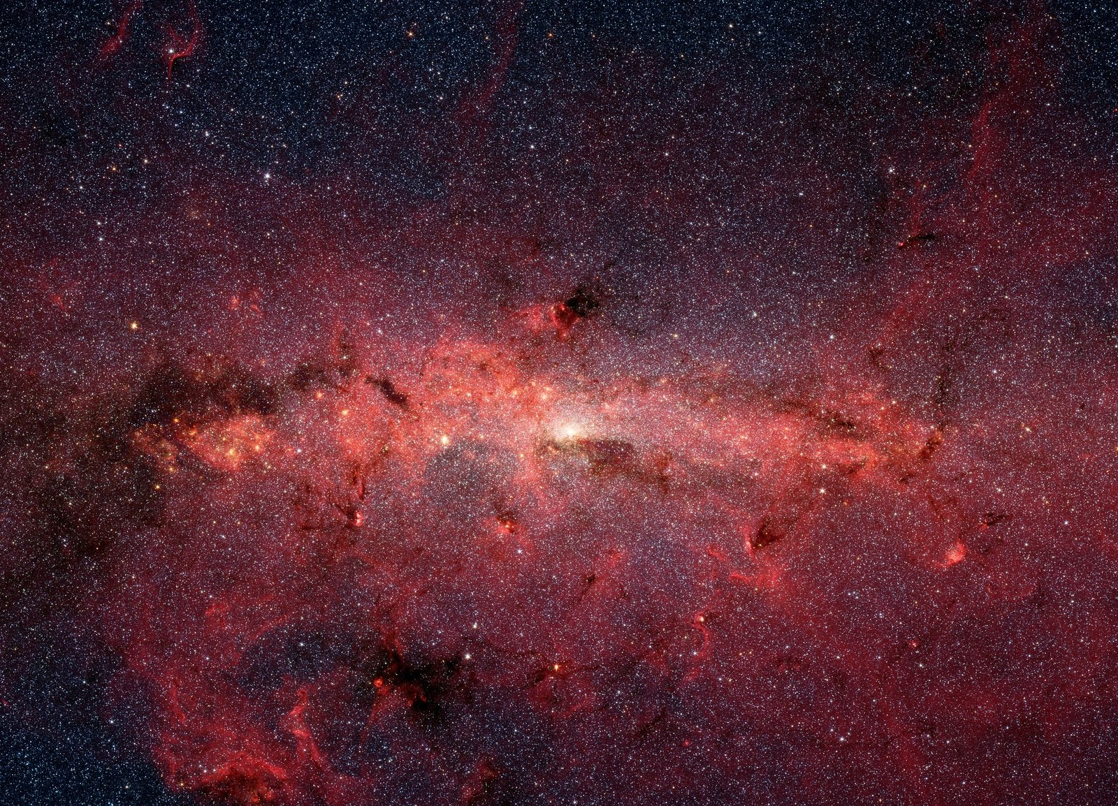 Milky Way in red